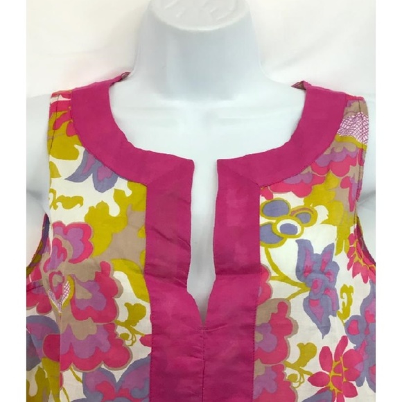 J.Crew Sleeveless Printed Cotton Casual DresS - Picture 3 of 5